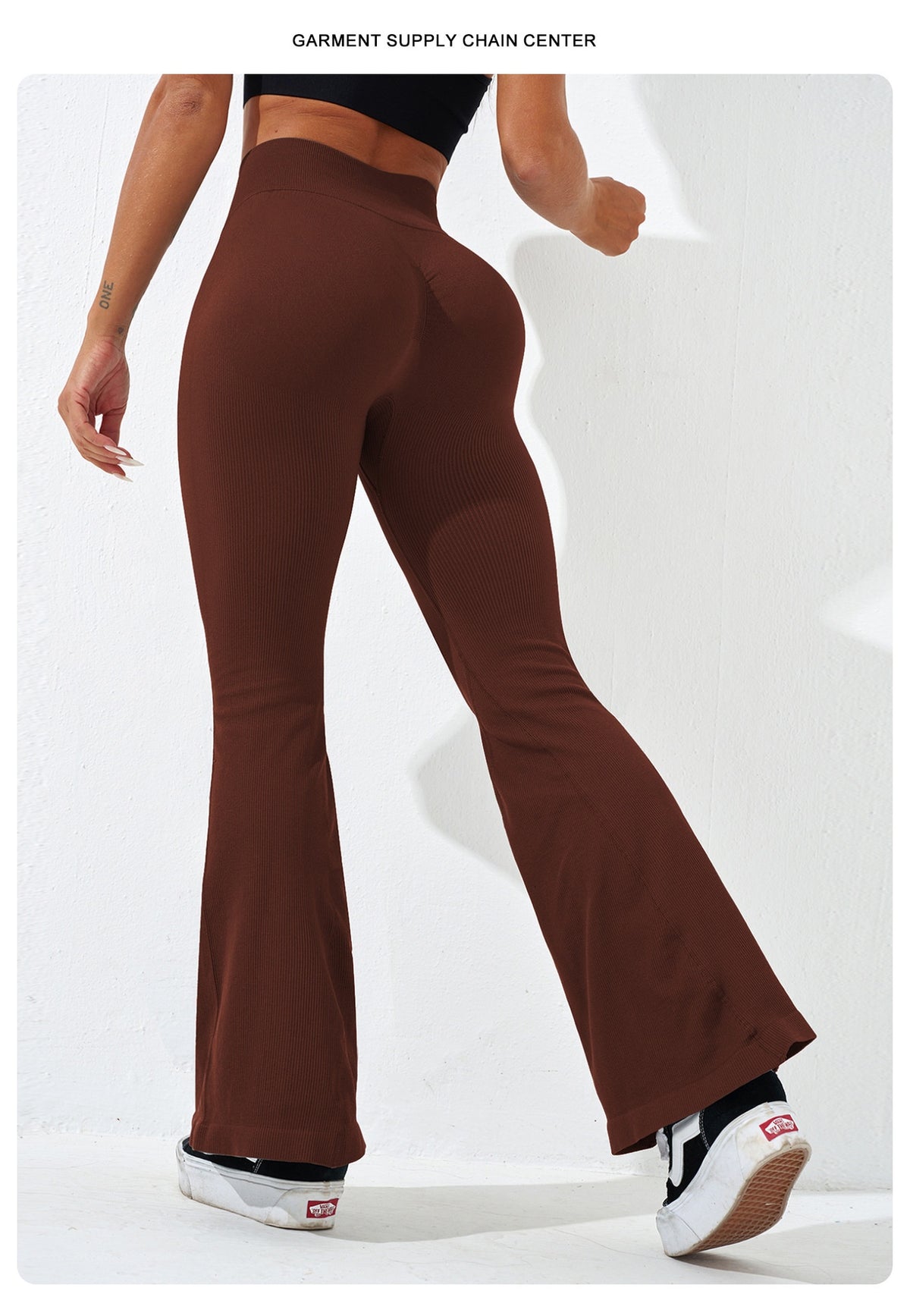 Seamless High-Waist Wide-Leg Yoga Pants
