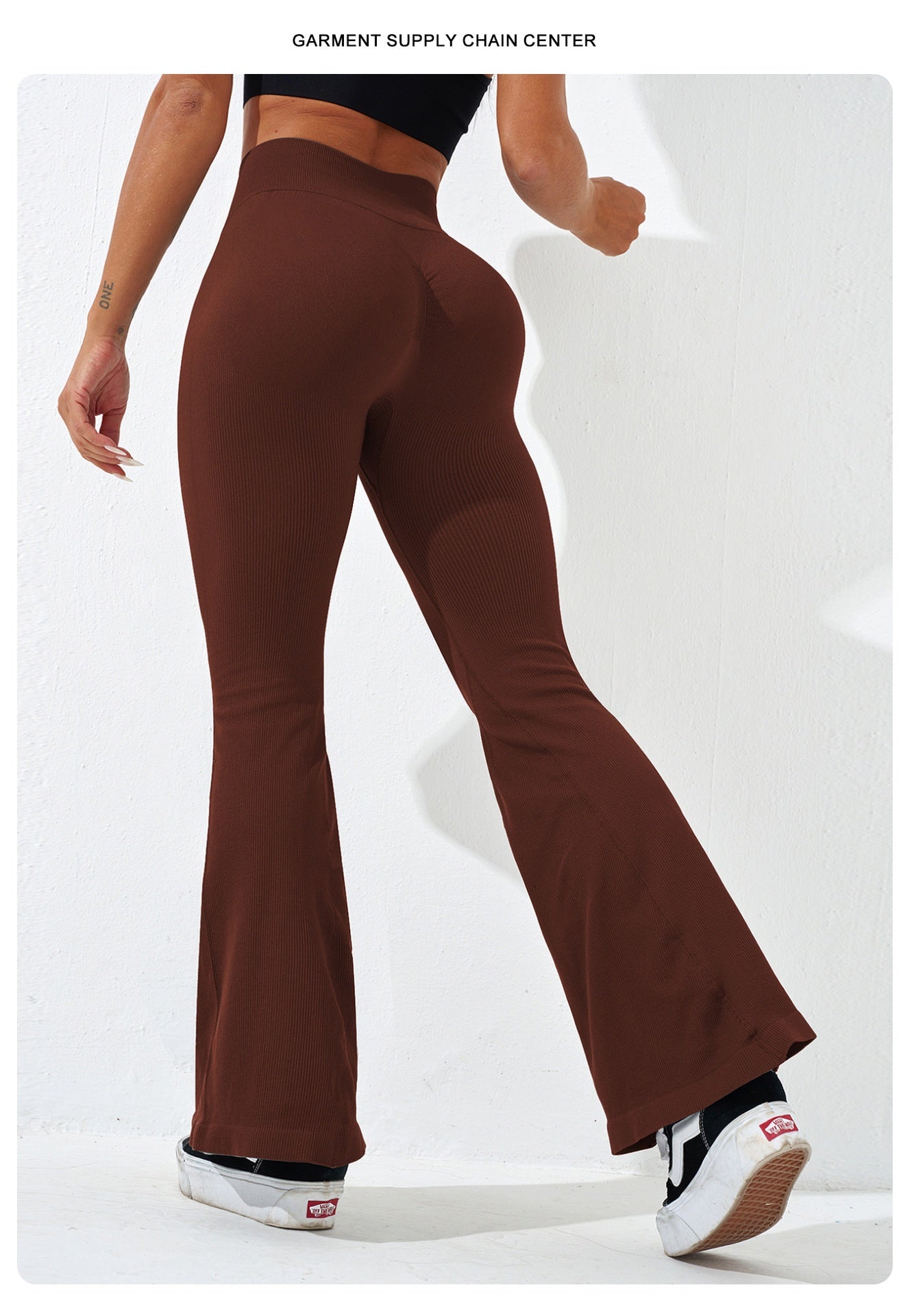 Seamless High-Waist Wide-Leg Yoga Pants